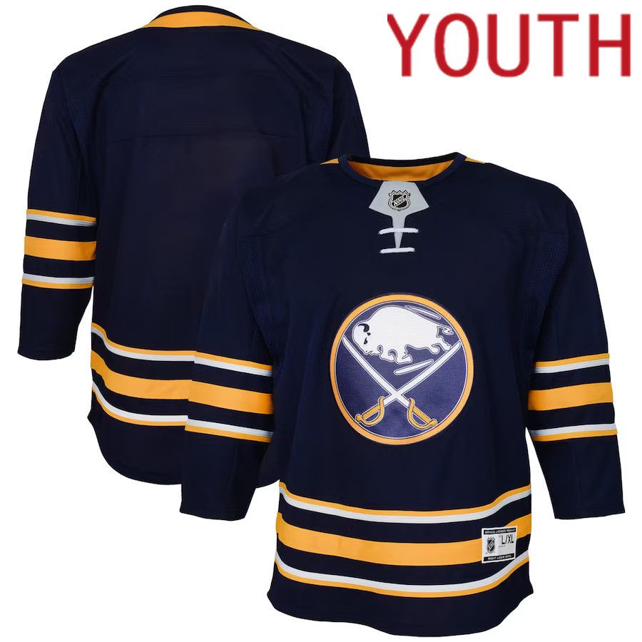 Youth Buffalo Sabres Navy Home Premier NHL Jersey->youth nhl jersey->Youth Jersey